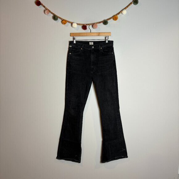 Citizens of Humanity Georgia High Rise Boot Cut black jeans - Picture 1 of 7